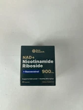 Reus Research NAD+ Nicotinamide Riboside + Resveratrol 900mg 80 Capsules