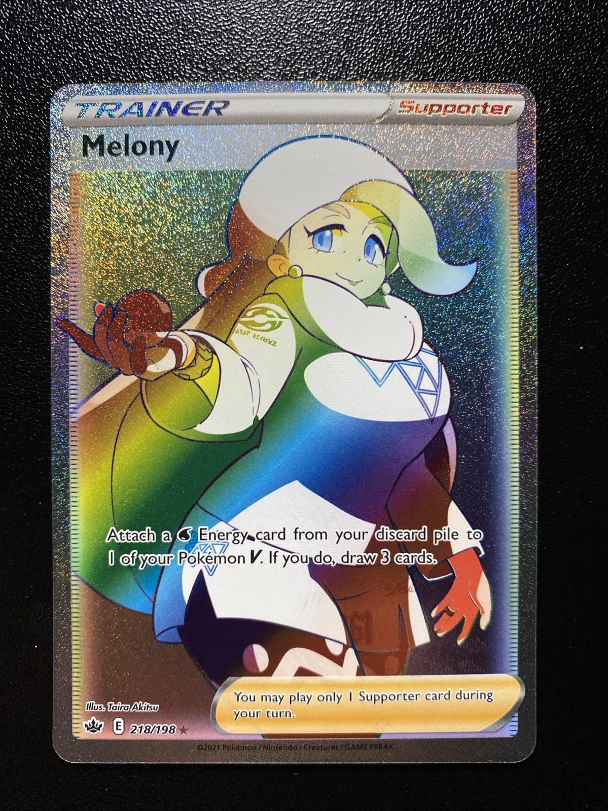 Melony (Secret) 218/198 Holo - SWSH06 Sword & Shield - Chilling Reign NM
