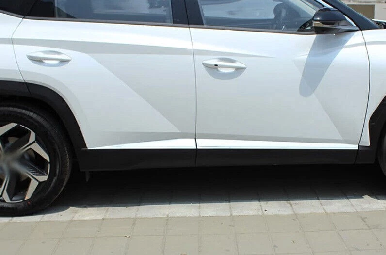 For Hyundai Tucson 2022-2024 Titanium Chrome Door Body Side Molding Cover Trim - Image 2 of 4