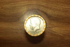 kennedy half dollar roll with a 40% silver 1968 OR 9 half on end in v good cond.