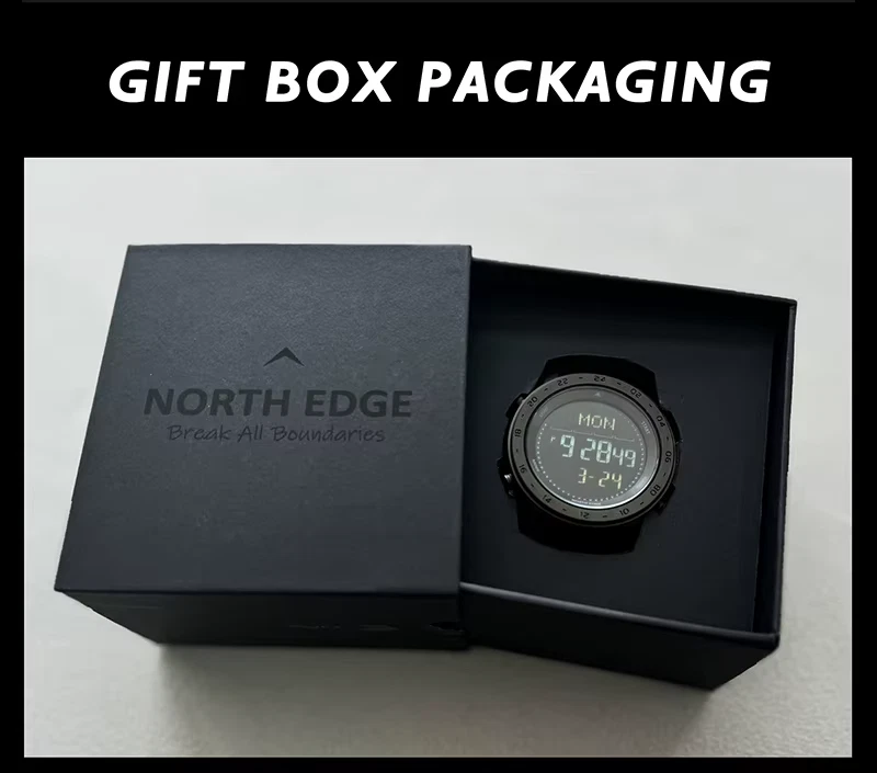 North Edge TANK 3 Men's Military Tactical Digital Watch Outdoor Compass 50M - Bild 2 von 4