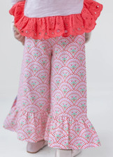 NWT Matilda Jane Pop Of Love Big Ruffle Leggings / Pants Girl's Size 6