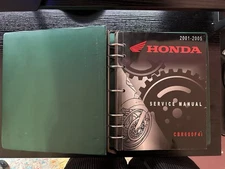 BINDER INCLUDED Honda OEM Service Manual For 2001-2005 Honda CBR600F4i  61MBW54