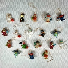 Lot of 18 Mini Halloween Tree Ornaments Decor - Cute Ghosts/Witches/Bats/Devils