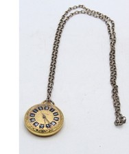 Vintage Lucerne Gold-Plated Swiss Made Mechanical Pendant Necklace Watch.