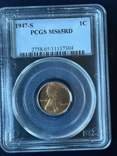 1947-S LINCOLN 1C MS65 RD