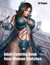 Adult Coloring Book - Sexy Woman Sketches