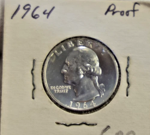 1964-P Washington Quarter Proof — photo from another recent sale