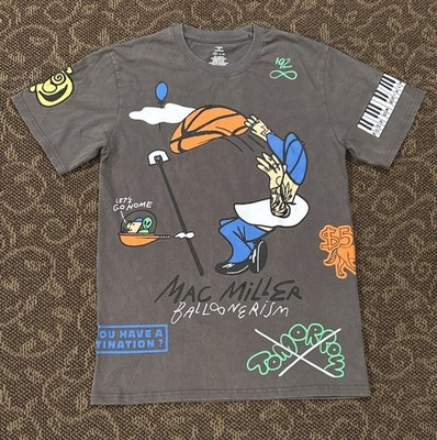 Mac Miller Balloonerism All Over Print T-Shirt Official Merch Size Medium 
