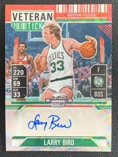 Larry Bird 2024-25 Panini Mosaic Veteran Ticket Red Scope Auto #VT-BIR