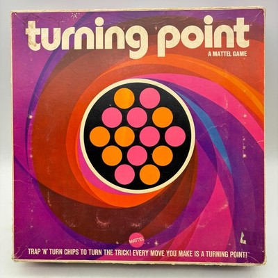 VINTAGE Turning Point Game 99% COMPLETE Mattel 1969 All Chips Classic 60s 70s