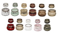 Windlicht Teelichthalter Orientalisch aus Glas mit Metalldekor Auswahl