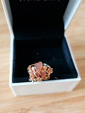 NEW Discontinued Pandora Rose Gold Wildflower Meadow Ring Cubic Zirconia Size 50
