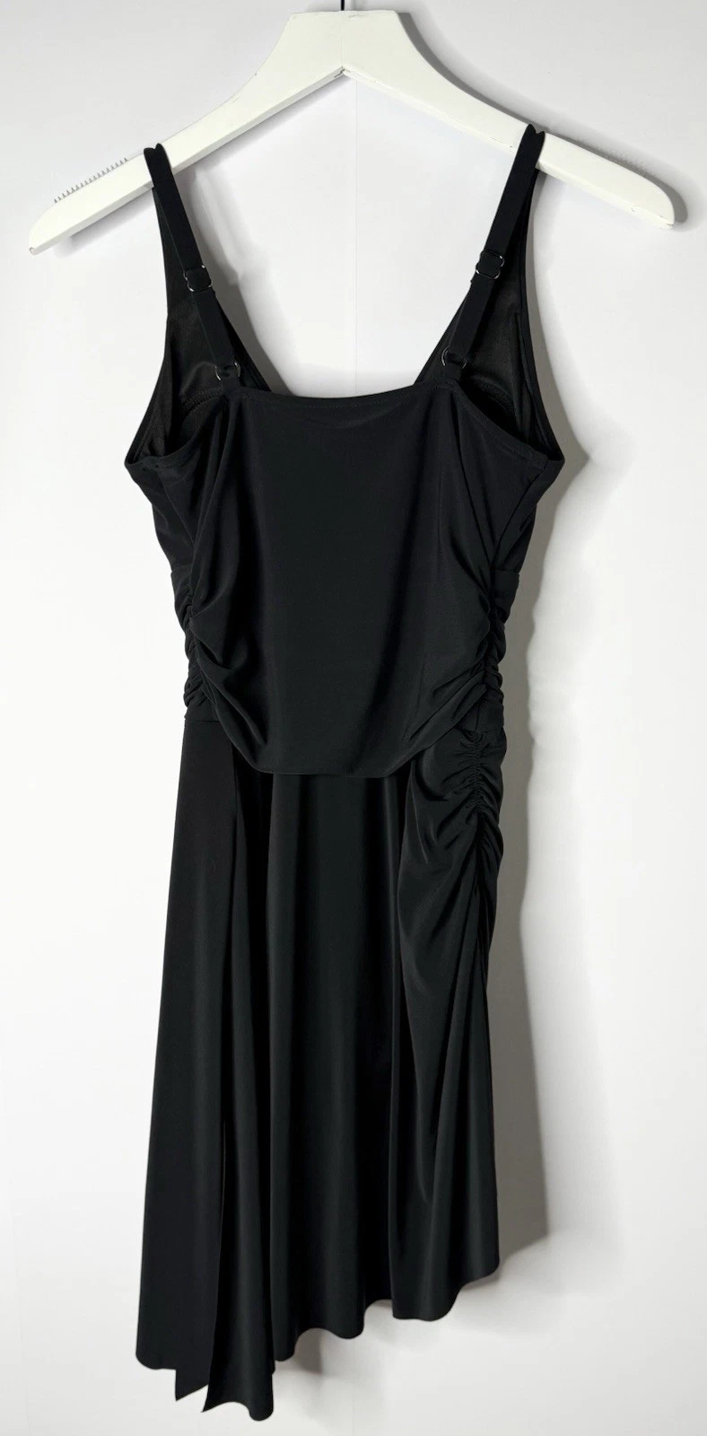 Costume da bagno MagicSuit Celine taglia 8 nero pezzo unico Sarong controllo pancia