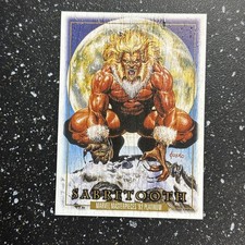 2024 UPPER DECK MARVEL MASTERPIECES'92 PLATINUM #78 SABRETOOTH WOOD