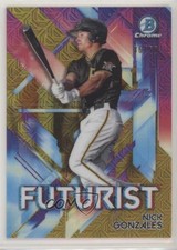 2021 Bowman Futurist Mega Box Gold Mojo Refractor 36/50 Nick Gonzales 0jv5