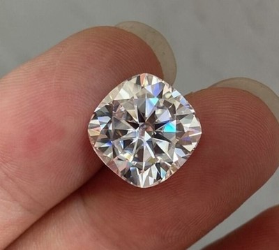 CVD 8 Ct Lab Grown Diamond Loose Cushion Cut VVS1 Clarity D Color Certified