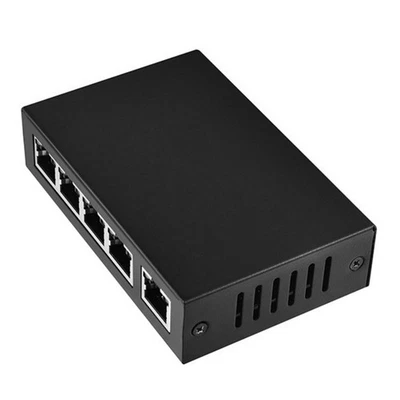 New 100mbps 5 Port POE Repeater 1 in 4 Out Extender Network Switch Accessories - Image 1 of 4