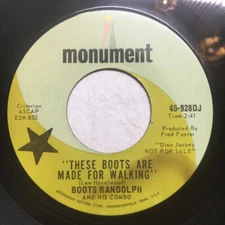 Boots Randolph And His Combo - These Boots Are Made For Walking / Honey In Your 