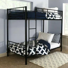 Metal Bed Framed Twin Over Twin Bunk Beds for Kids Adult Children Home Furniture