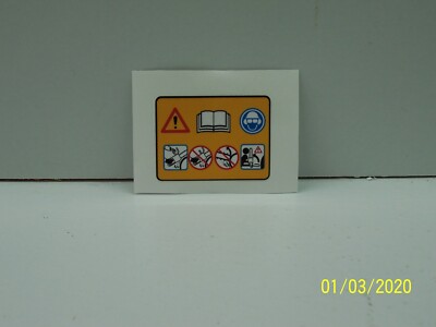 Husqvarna Chainsaw Safety Decal Various models!