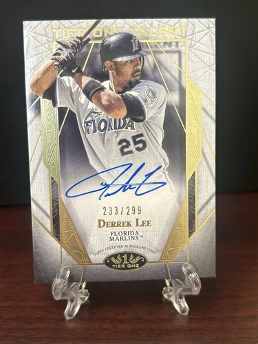 2022 Topps Tier One- DEREK LEE Tier One Talent AUTO #'d/299 (dinged corner)