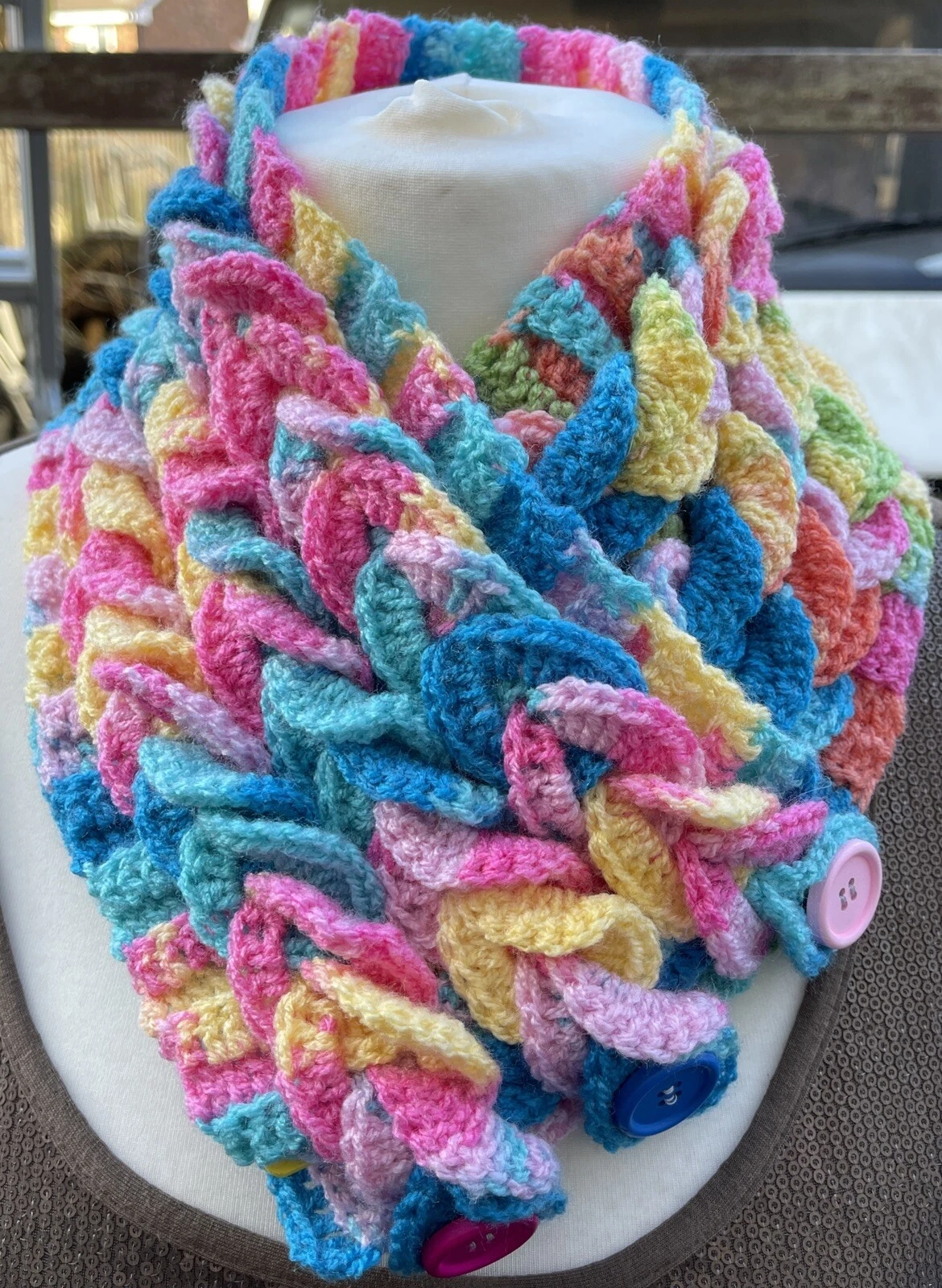 Braided Neck Warmer Multicoloured Colourful Acrylic Stunning Beautiful
Opens in a new window or tab