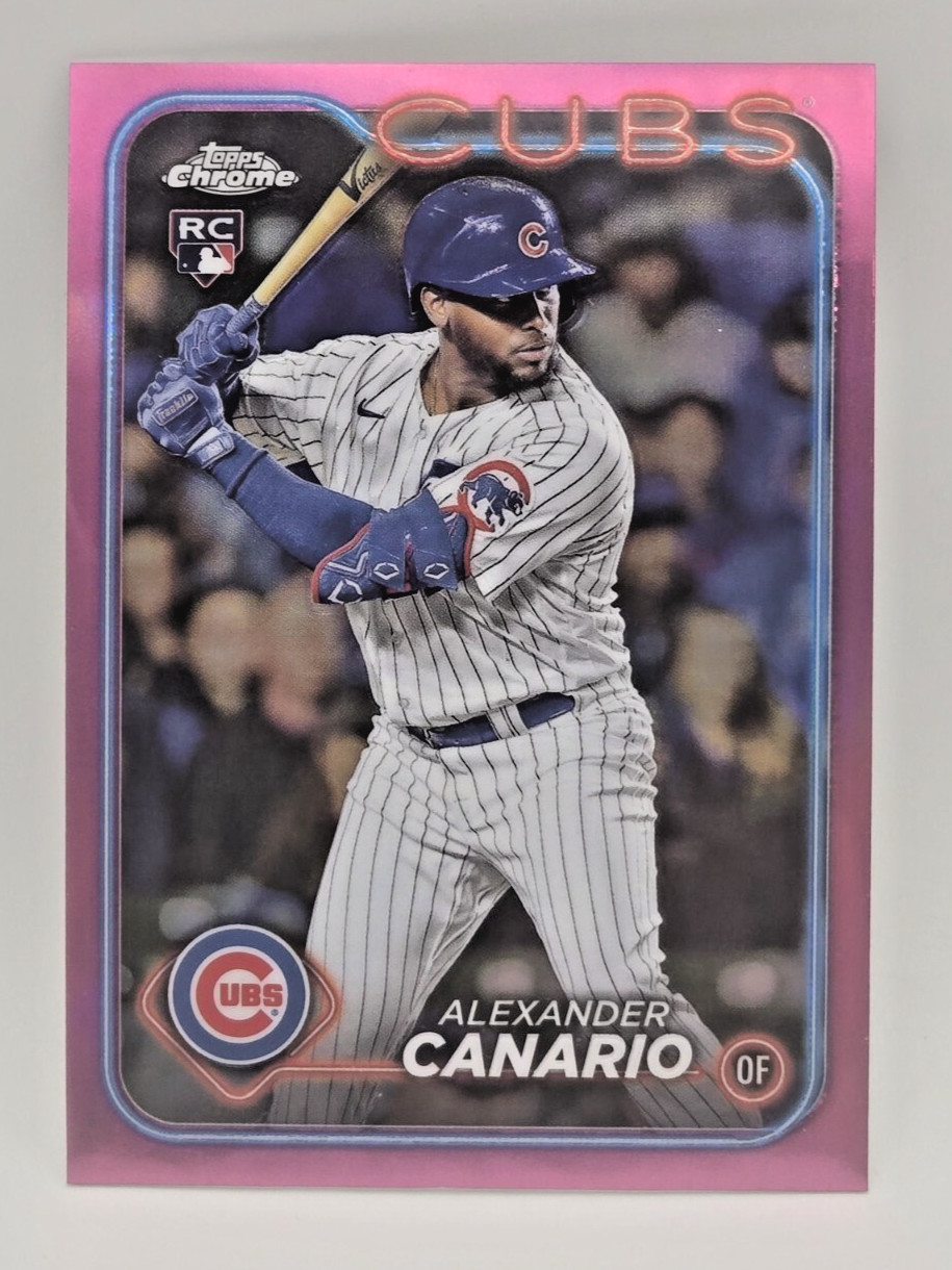 2024 Topps Chrome Alexander Canario #174 Pink Refractors Chicago Cubs Rookie RC