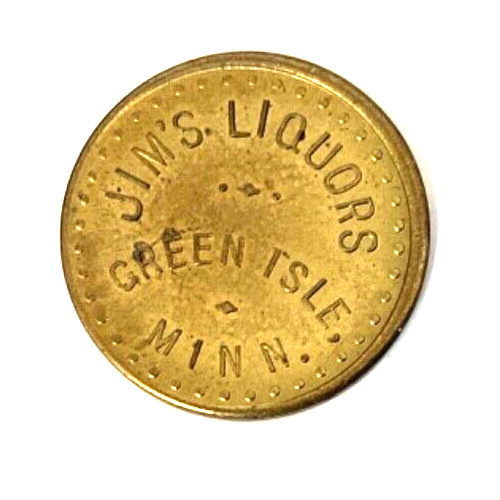 Green Isle Minnesota Jim’s Liquors Token eBay
