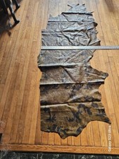 2 Printed Suede Cow Hides Skin Leather Cowhide for Workshop