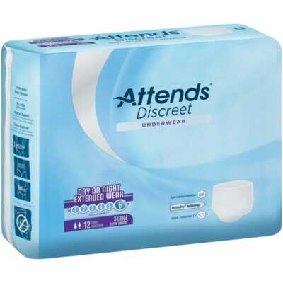 Attends Overnight Protective Underwear, X-Large 58 - 68in CS/48 #APPNT40