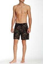 TAVIK MEN'S HIDE HO CAMO BOARD SHORTS SWIM TRUNKS BOTTOMS GREEN SZ 32 NEW 44