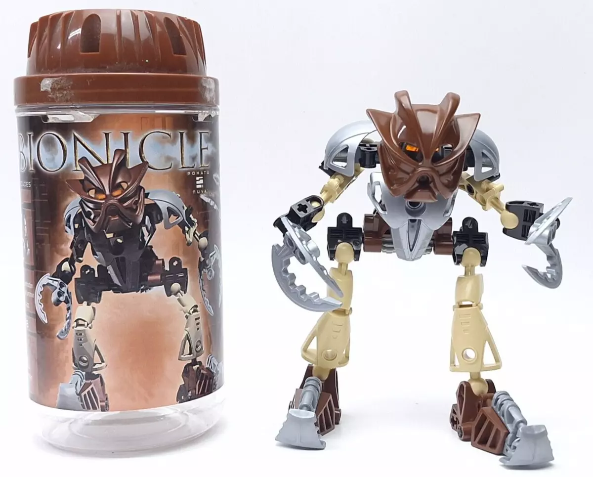 Lego Bionicle Pohatu Nuva 8568 w Canister eBay