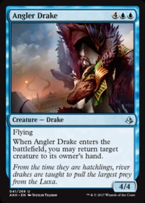 Angler Drake Light Play, English Magic the Gathering MTG Amonkhet