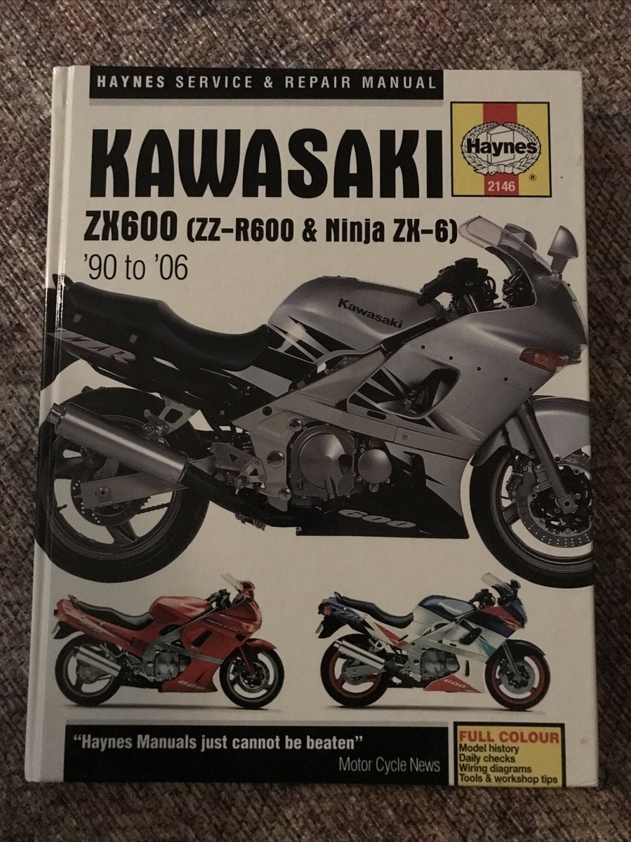 Haynes Kawasaki ZX600 ZZ-R600 Ninja ZX-6 1990-2006 Repair
