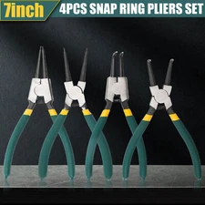 4PCS 7-inch Internal/External Snap Ring Pliers Set Heavy Duty Circlip Pliers Kit