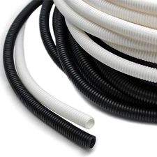 Flame Retardant Non-Split Polypropylene Wire Loom Tubing - Sizes from 1/4" to 2"