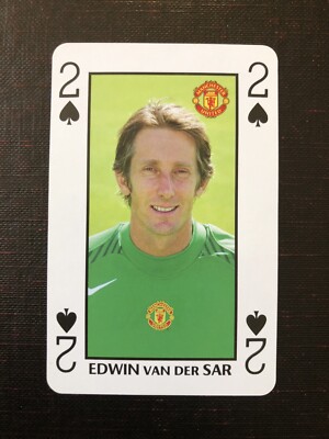 Waddingtons Number 1  Single Swap Playing Card - EDWIN Van Der SAR - Man Utd