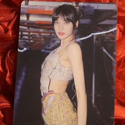 LISA BLACKPINK VOGUE RED Edition Celeb K-pop Girl Photo Card