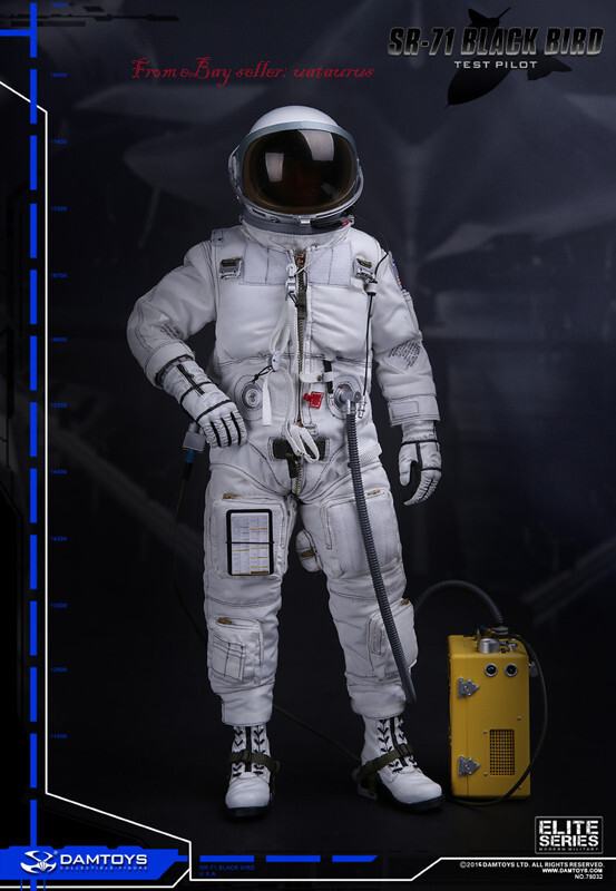 Perfect Damtoys 78032 1/6 Sr-71 Black Bird Test Pilot New In Stock