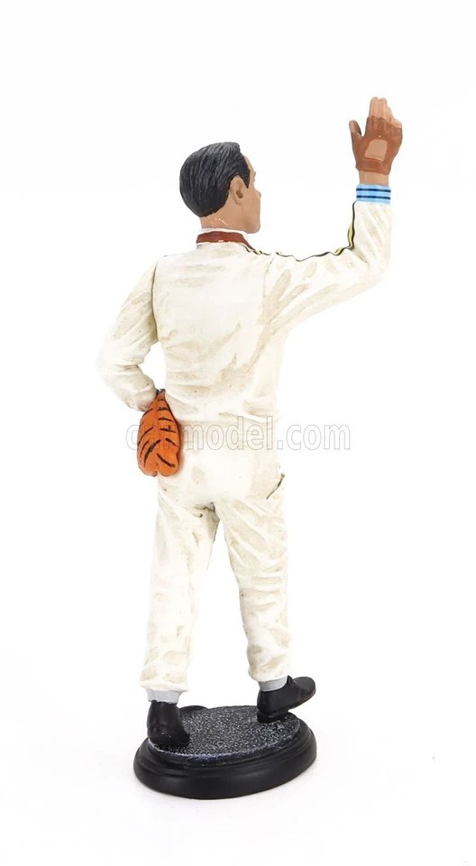 MODELLISMO ACTION FIGURE STATICO LE MANS F1 PILOTA JACK BRABHAM REIMS 1966 1/18 - Immagine 2 di 3