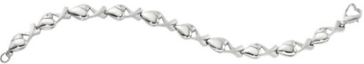 Colibri 7.5 inch Daring Diamond Sterling Silver ''KISS ''  bracelet USA  csb819700