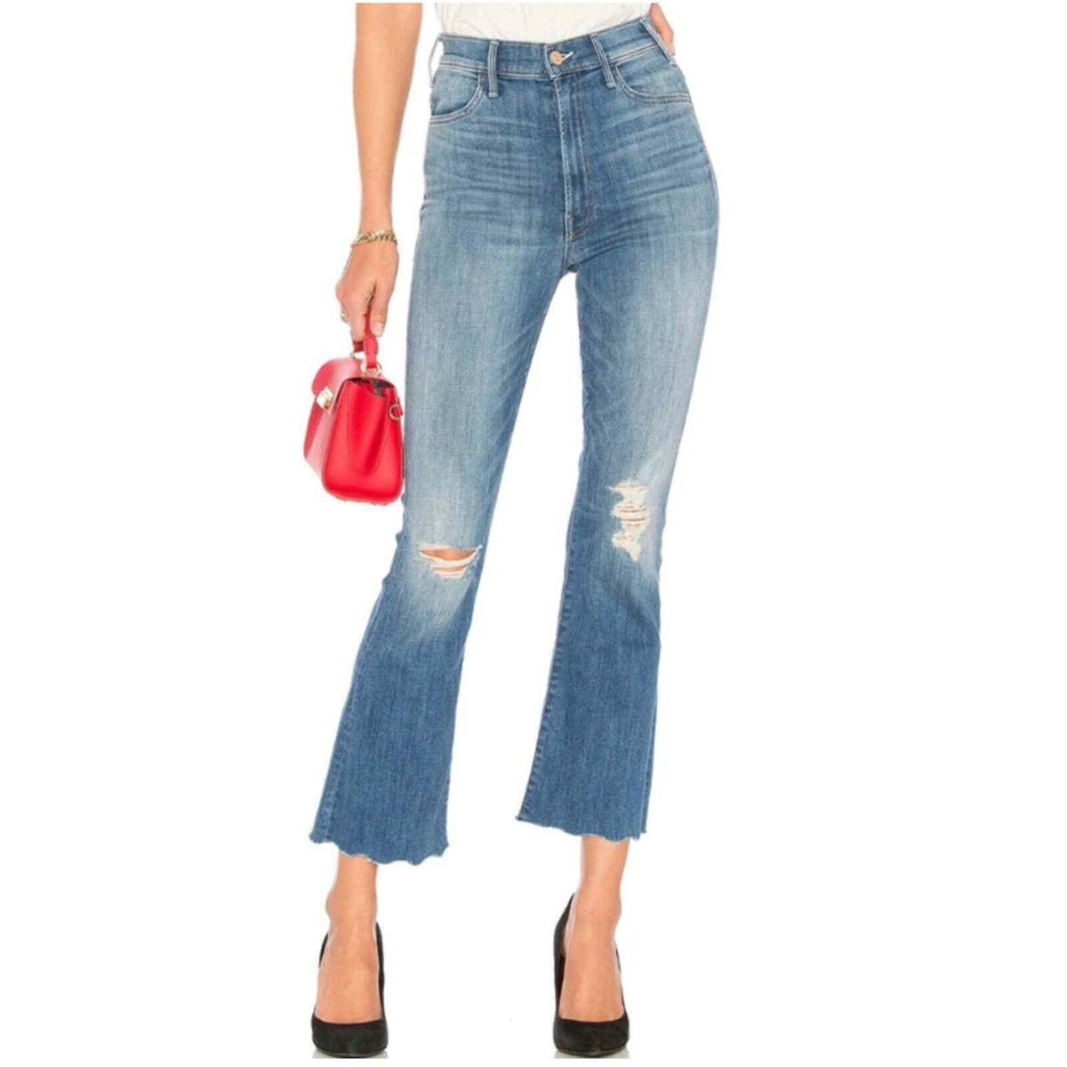 MOTHER The Hustler Ankle Chew Jeans Mums The Word Wash 28 eBay