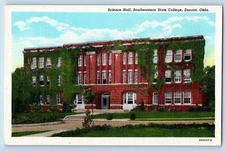 Oklahoma City Oklahoma OK Postcard Science Hall Southeastern State College c1940