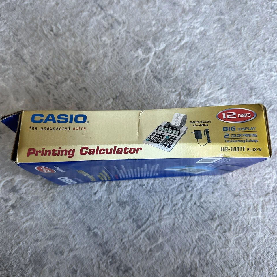 Casio HR-150TE Plus-W Business Desktop Printing Calculator ~ NEW - Image 3 of 4