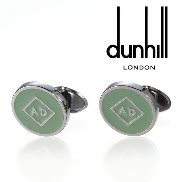 Dunhill Cufflinks Width 1.7cm Silver 925 SV Logo mark Green Dunhill Cufflinks Width 1.7cm Silver 925 SV Logo mark Green