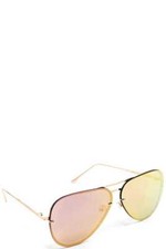 New Pink Lens Aviator Fashions Sunglasses