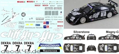 RACETRACKDECALS 1/43 Decal Opel / Vauxhall Calibra 'Cliff' ITC 1996 Silverstone / N'ring / Magny