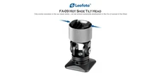 【Leofoto USA】Leofoto FA-09 Hot Shoe 1/4" Tilting Cold Shoe Flash Adapter Tripod