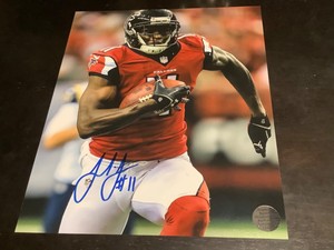 julio jones autographed football